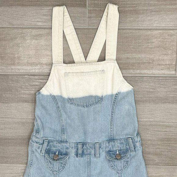 Ulla Johnson Claude Ombre Light Wash Flare Leg Denim Overalls in Women's Size 6 - Picture 6 of 16